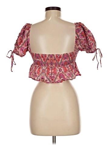 Olivaceous Short Sleeve Blouse (view 2)