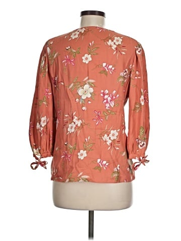 Rebecca Taylor 3/4 Sleeve Silk Top (view 2)