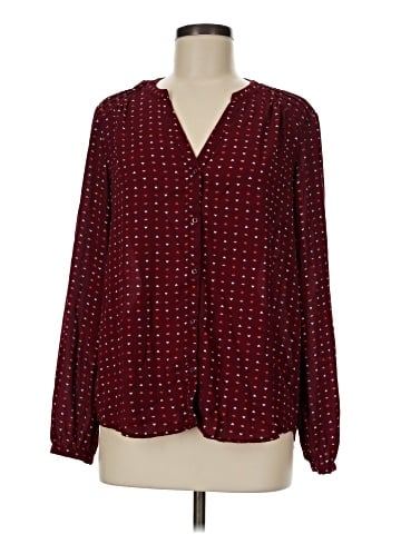 LC Lauren Conrad Long Sleeve Blouse (view 1)