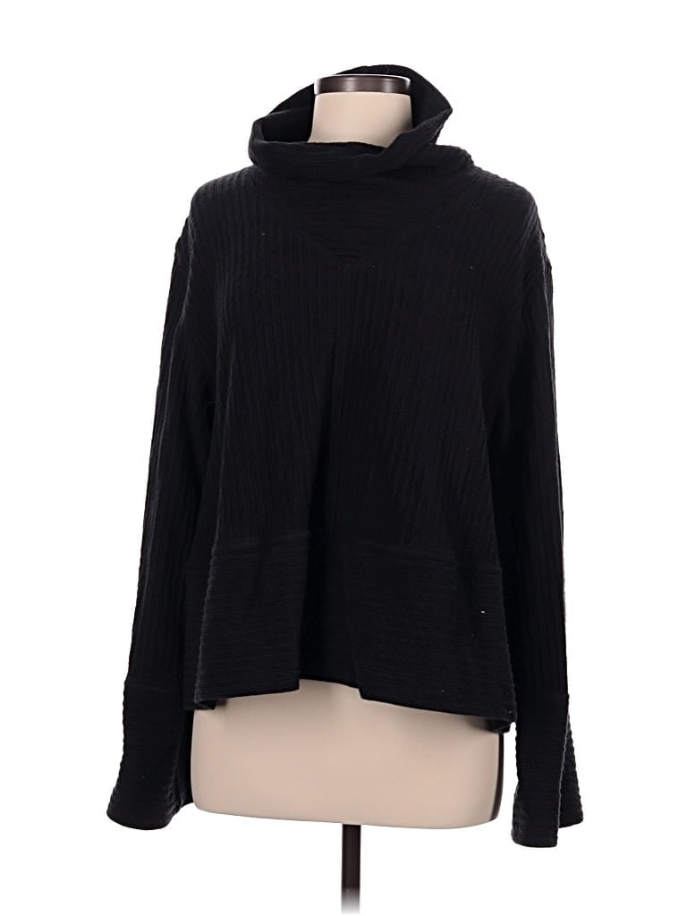 Pre-owned Lululemon Athletica Turtleneck Sweater In Black
