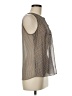W by Worth 100% Polyester Gray Sleeveless Blouse Size 8 - photo 4