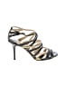 Jimmy Choo 100% Patent Leather Silver Black Heels Size EU 36 - photo 1