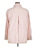 Zara Stripes Pink Long Sleeve Button-Down Shirt Size XL - photo 2