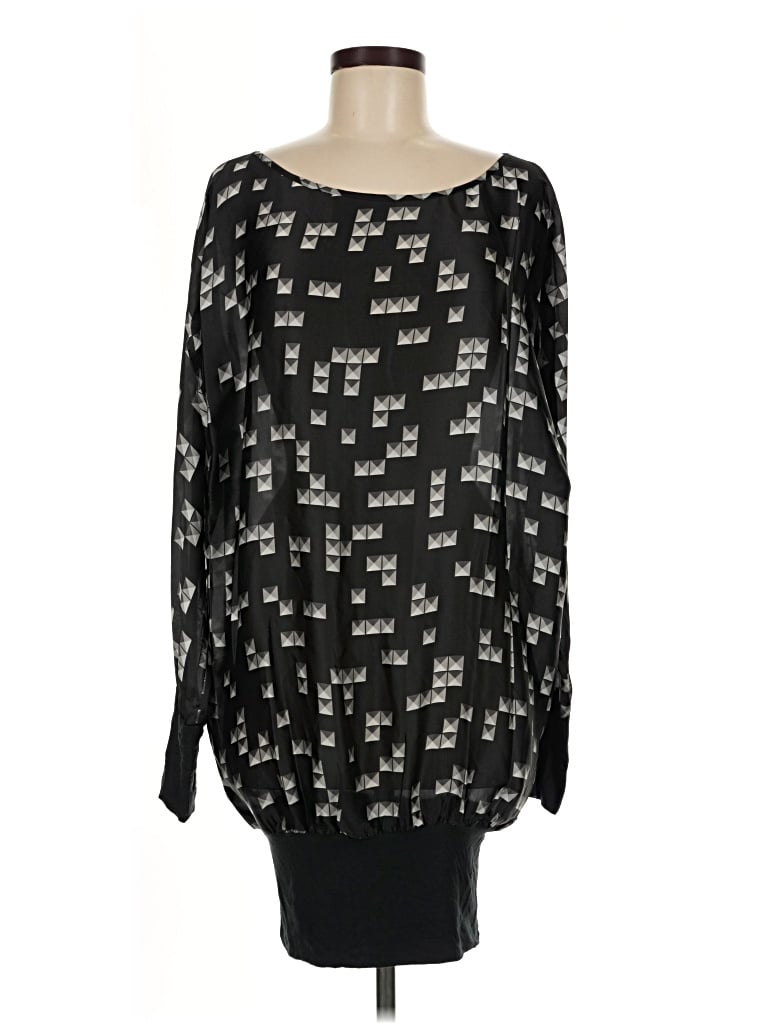 Bcbgmaxazria Long Sleeve Blouse In Black