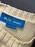 m.i.h Jeans 100% Cotton Ivory Pullover Sweater Size M - photo 7