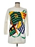 Adrienne Vittadini Graphic White Pullover Sweater Size Med Petite - photo 1