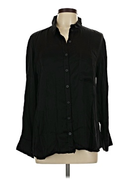 Side Stitch Long Sleeve Blouse