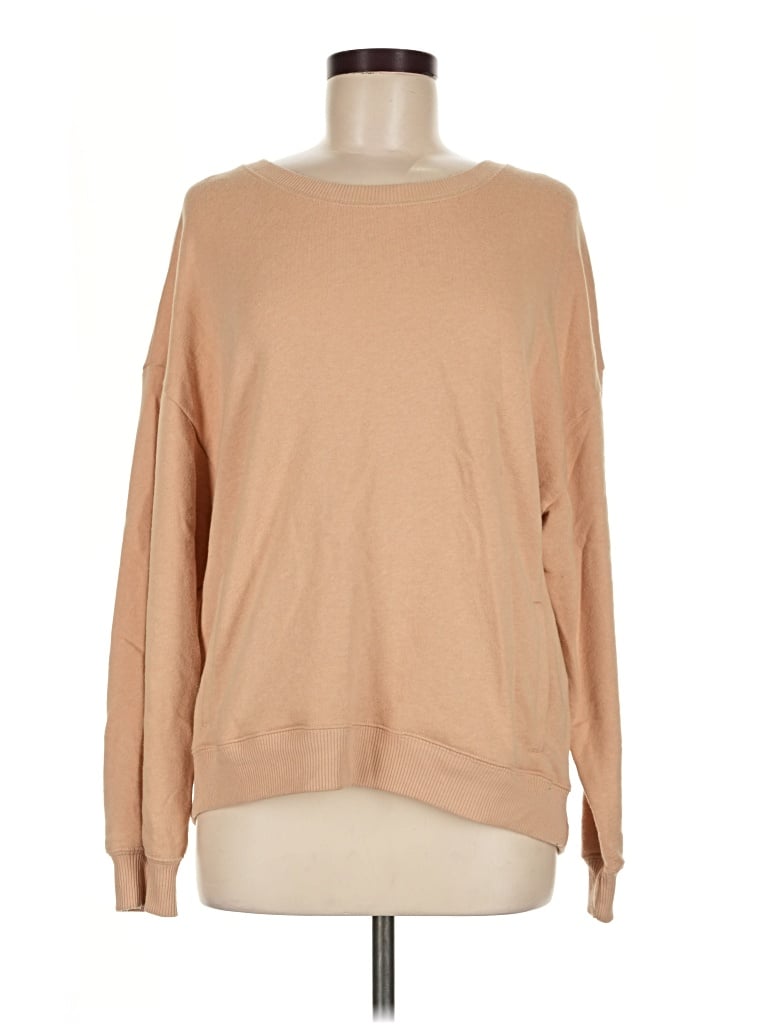 Pre-owned Hollister Pullover Sweater In Tan