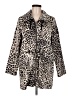 Dana Buchman Animal Print Ivory Coat Size M - photo 1