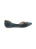 Just Fab Plaid Teal Flats Size 8 - photo 1