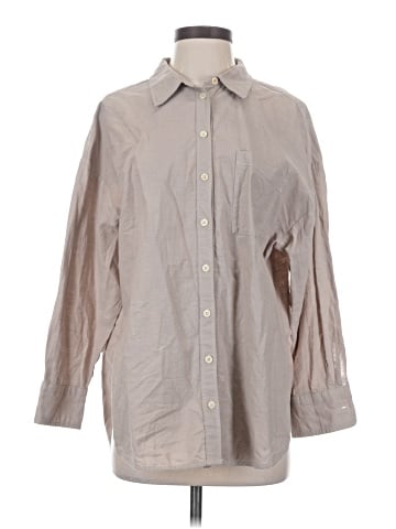 Maeve by Anthropologie 3/4 Sleeve Button-Down Shirt (view 1)