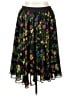 Torrid 100% Polyester Floral Black Casual Skirt Size 1X Plus (1) - photo 1