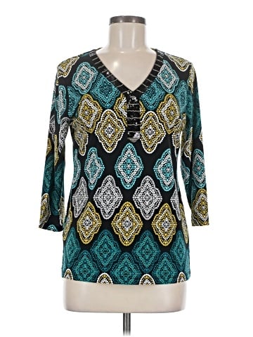 JM Collection 3/4 Sleeve Blouse (view 1)