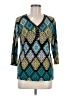JM Collection Teal 3/4 Sleeve Blouse Size M (petite) - photo 1
