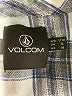 Volcom 100% Cotton Plaid Gray Long Sleeve Button-Down Shirt Size 10 - photo 7