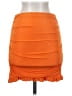 Shein Solid Orange Casual Skirt Size 2 - photo 1