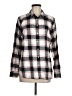 Talbots Plaid Gray Long Sleeve Button-Down Shirt Size M - photo 1