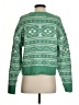 American Eagle Outfitters Chevron-herringbone Green Pullover Sweater Size XS - photo 2