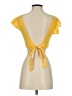 Shein Yellow Short Sleeve Top Size 2 - photo 2