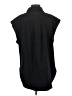 Adora Black Sleeveless Button-Down Shirt Size S - photo 2