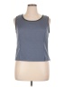 Perceptions 100% Polyester Gray Sleeveless Top Size 16 - photo 1