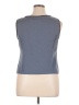 Perceptions 100% Polyester Gray Sleeveless Top Size 16 - photo 2