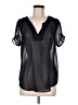 DR2 Black Short Sleeve Blouse Size M - photo 1