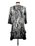 J Valdi Animal Print Silver Casual Dress Size M - photo 2