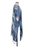 Vince Camuto 100% Viscose Blue Poncho Size M (estimated) - photo 4