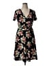 MSBASIC Floral Black Casual Dress Size XL - photo 1
