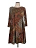 MSK Paisley Brown Casual Dress Size L (estimated) - photo 1