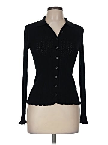 Madewell Ruffle-Trim Pointelle Cardigan (view 1)