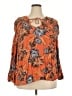 Old Navy 100% Rayon Orange 3/4 Sleeve Blouse Size XXL - photo 1