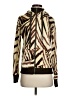 Cozy Casuals Animal Print Brown Track Jacket Size XS - photo 1