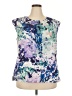 Talbots 100% Polyester Purple Sleeveless Blouse Size 18 Petite - photo 1