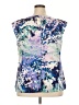 Talbots 100% Polyester Purple Sleeveless Blouse Size 18 Petite - photo 2