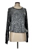 Express Metallic Silver Pullover Sweater Size L - photo 1