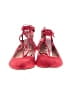 fs/ny 100% Leather Red Flats Size 8 1/2 - photo 2