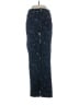 Express Paisley Blue Jeans Size 4 - photo 1
