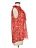 CAbi 100% Polyester Red Sleeveless Blouse Size M - photo 4