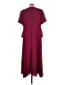 Talbots 100% Polyester Solid Burgundy Casual Dress Size 12W - photo 2