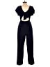 Emerald Sundae Solid Blue Jumpsuit Size L - photo 2
