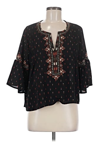 Miss Me 3/4 Sleeve Blouse (view 1)