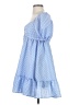 Shein 100% Polyester Checkered-gingham Blue Casual Dress Size 4 - photo 5