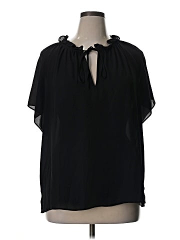 Ann Taylor Factory Short Sleeve Blouse (view 1)