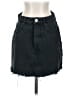 Zara Solid Black Denim Skirt Size S - photo 1