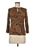 Chaps Brown 3/4 Sleeve Blouse Size M (petite) - photo 1