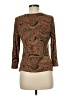 Chaps Brown 3/4 Sleeve Blouse Size M (petite) - photo 2
