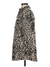 Chico's 100% Cotton Animal Print Tan Long Sleeve Button-Down Shirt Size S - photo 5
