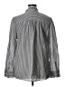 Gap Stripes Silver Long Sleeve Blouse Size XL - photo 2